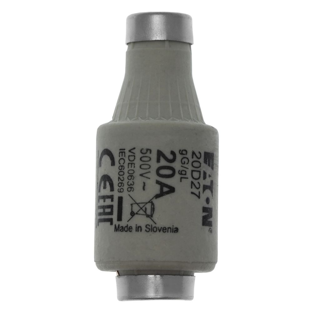Eaton Sicherungseinsatz 20D27 Typ SICHERUNG-D2 20A T GL/GG 500VAC E27
