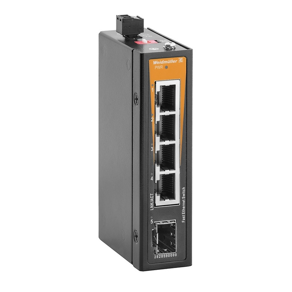 Weidmüller Netzwerk Switch 2828590000 Typ IE-SW-ELB-05-4TX-1FESFP