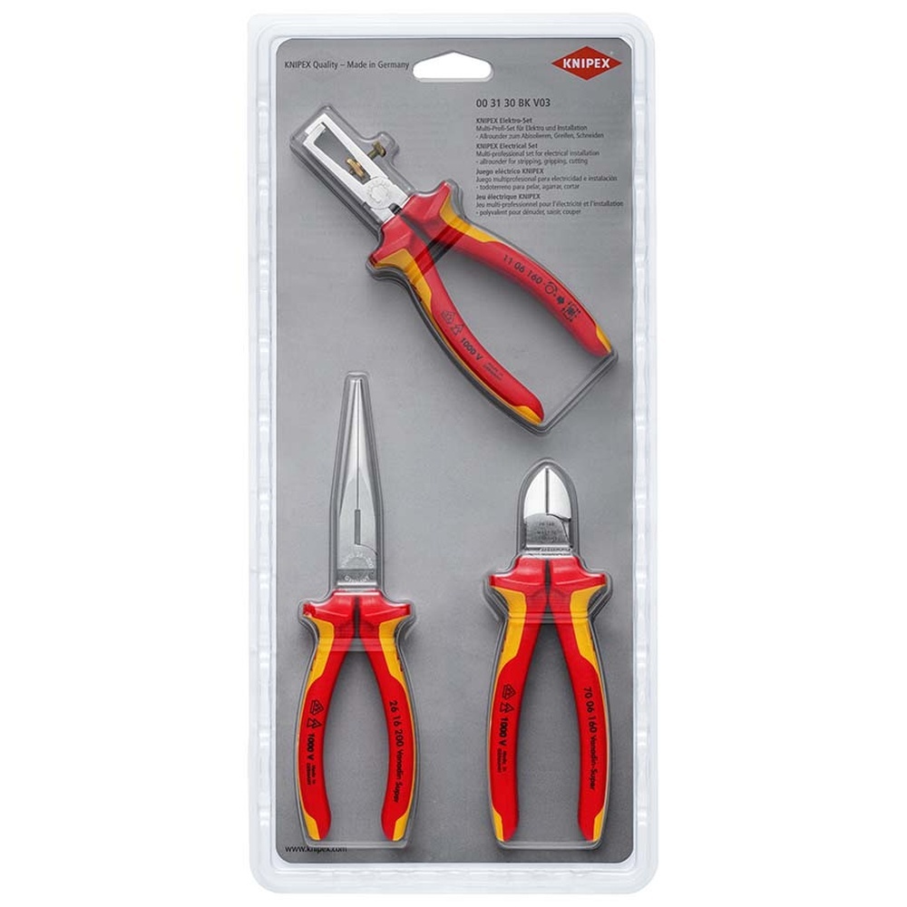 Knipex Elektro Set 00 31 30 BK V03 Knipex Elektro Set 00 31 30 BK V03