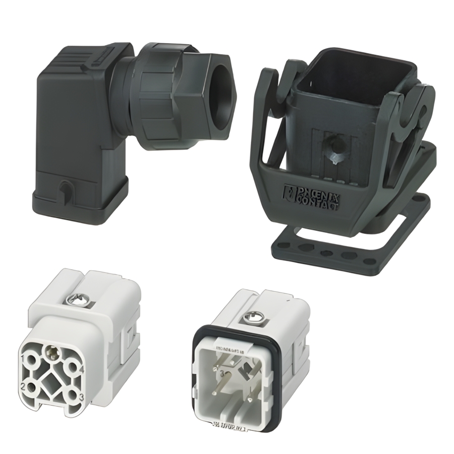 Phoenix Contact Steckverbinder Set 1424448 Typ HC-STA-A04PT-BWS-HS-M20-PLRBK