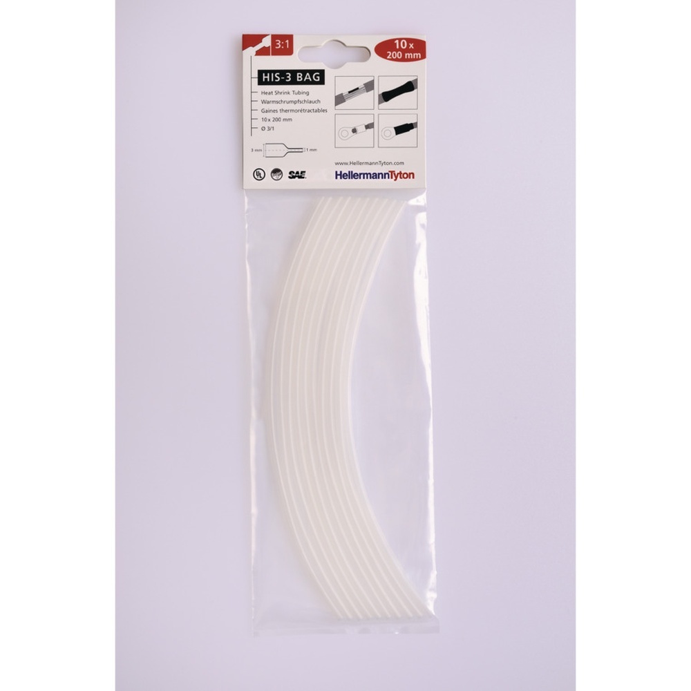Hellermann Warmschrumpfschlauch 308-30315 Typ HIS-3-BAG-3/1 PO-X CL 10