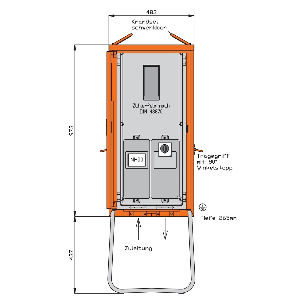 Walther-Werke Anschlussschrank WA0011B