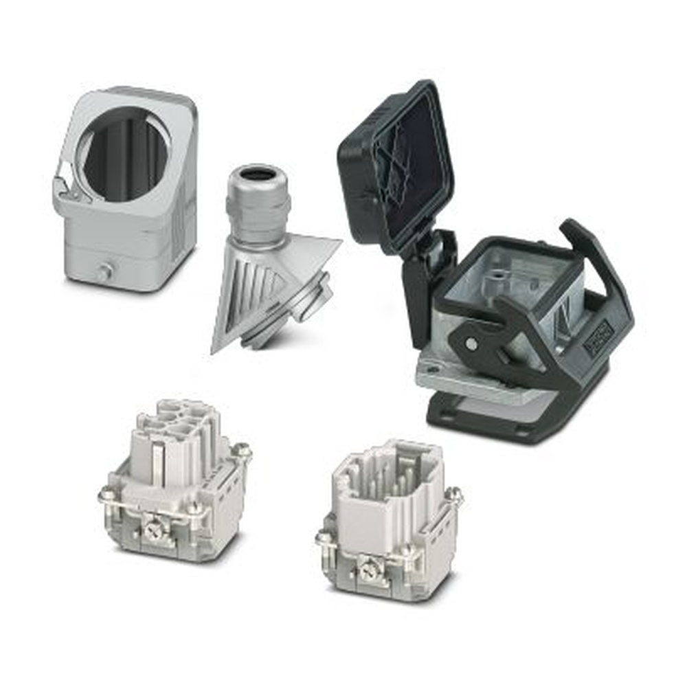 Phoenix Contact Steckverbinder Set 1411487 Typ HC-EVO-B06PT-BWSC-HL-M20ELC-AL