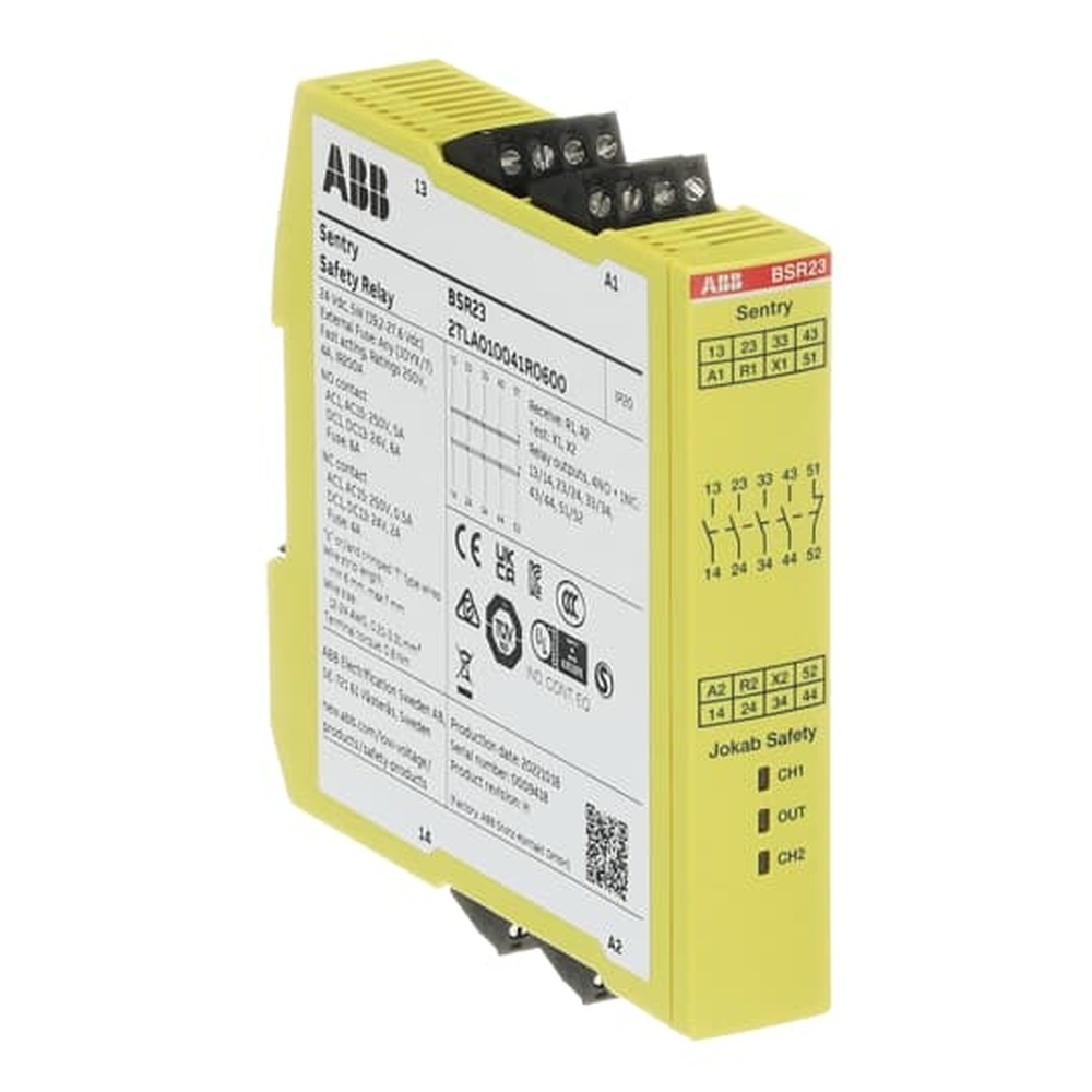 ABB Gerät zur Überwachung von sicherheitsgerichteten Stromkreisen 2TLA010041R0600 Typ Sentry BSR23