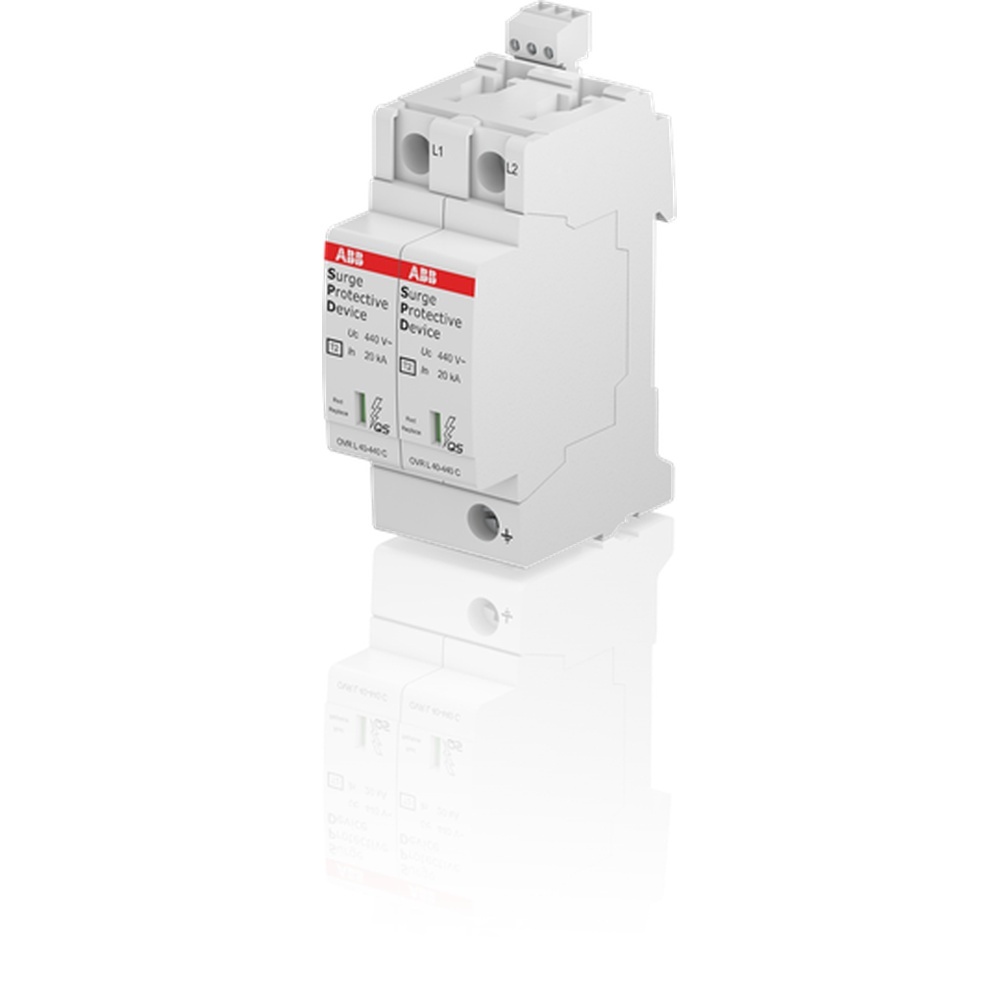 ABB Überspannungsableiter für Energietechnik Stromversorgung 2CTB803872R5200 Typ OVR T2 2L 40-440 P