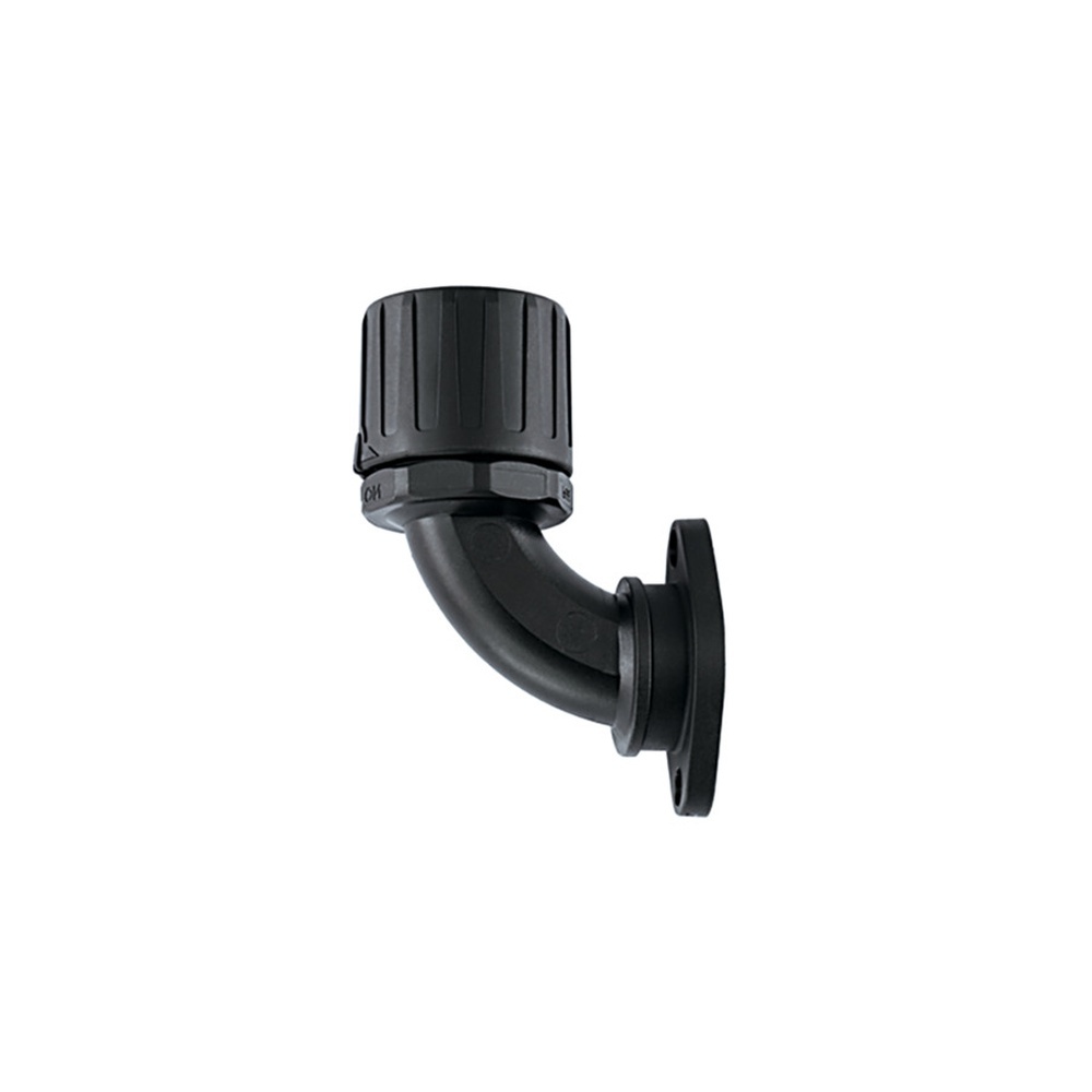 Hellermann Kunststoffverschraubung 166-22404 Typ HG42-90FL PA66 BK 2