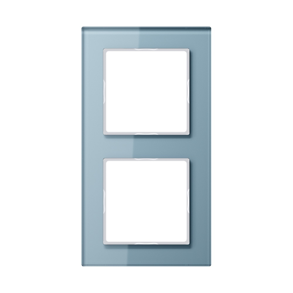 Jung Glasrahmen 2fach AC 582 GL BLGR