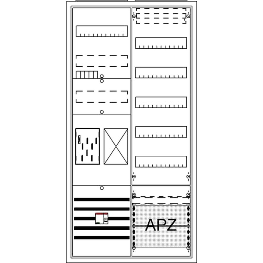 Striebel & John Zählerkomplettschrank 2CPX054230R9999 Typ BA27CBL