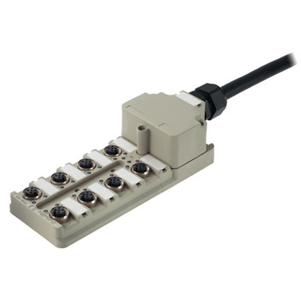 Weidmüller Passiver Sensor Aktor Verteiler 1799960000 Typ SAI-8-MF 4P PUR 5M M12