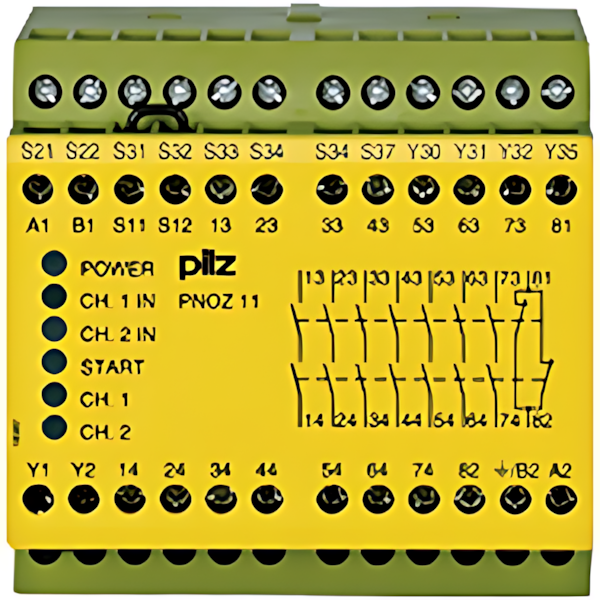 Pilz Sicherheitsschaltgerät 774081 Typ PNOZ 11 42VAC 24VDC 7n/o 1n/c