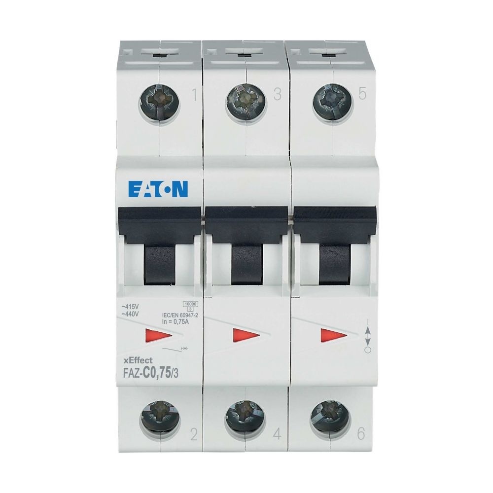 Eaton Leitungsschutzschalter 278857 Typ FAZ-C0,75/3
