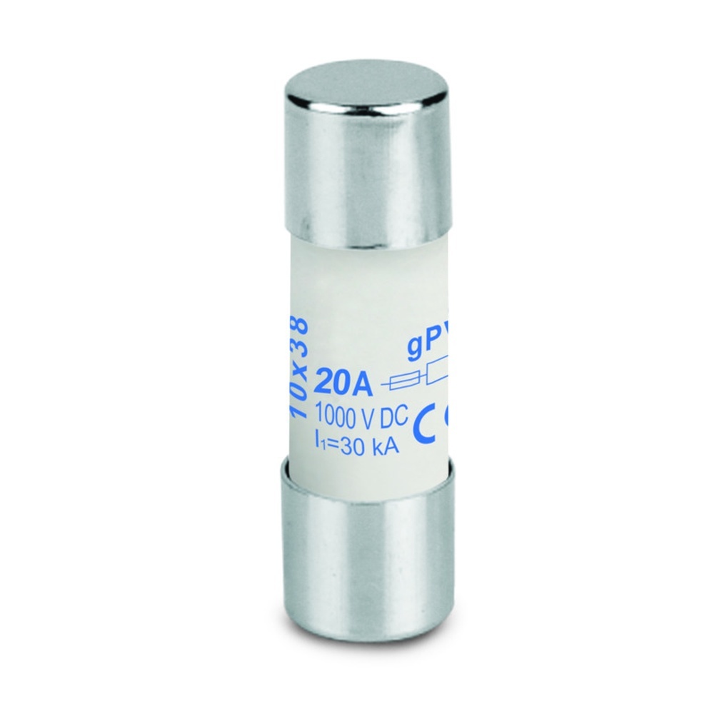 Weidmüller Zylindrischer Sicherungseinsatz 2783280000 Typ FUSE 10X38 20A 1000 VDC GPV