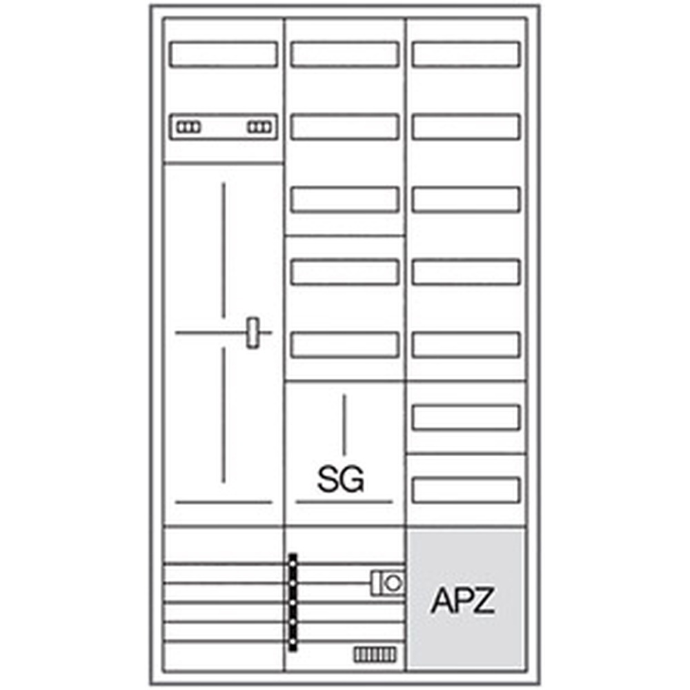 Hager Komplettschrank ZB533M28C