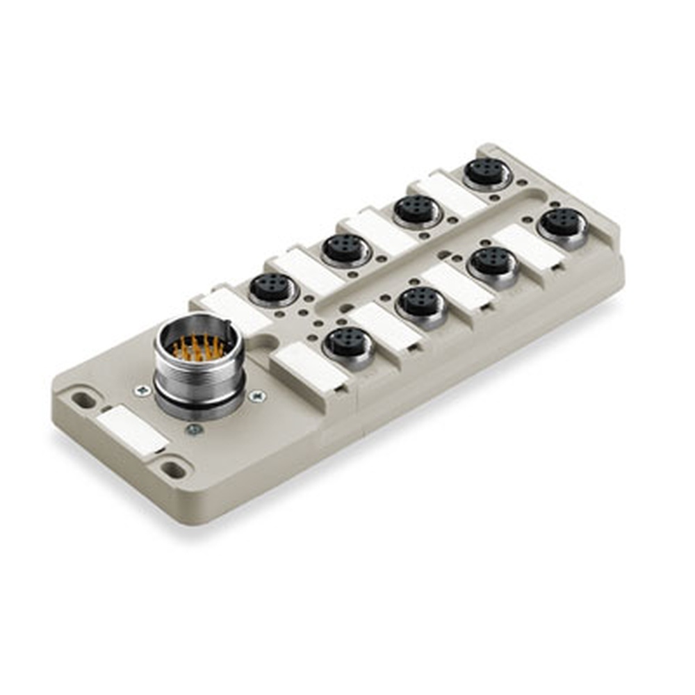 Weidmüller Passiver Sensor Aktor Verteiler 9456020000 Typ SAI-8-S 4P M12