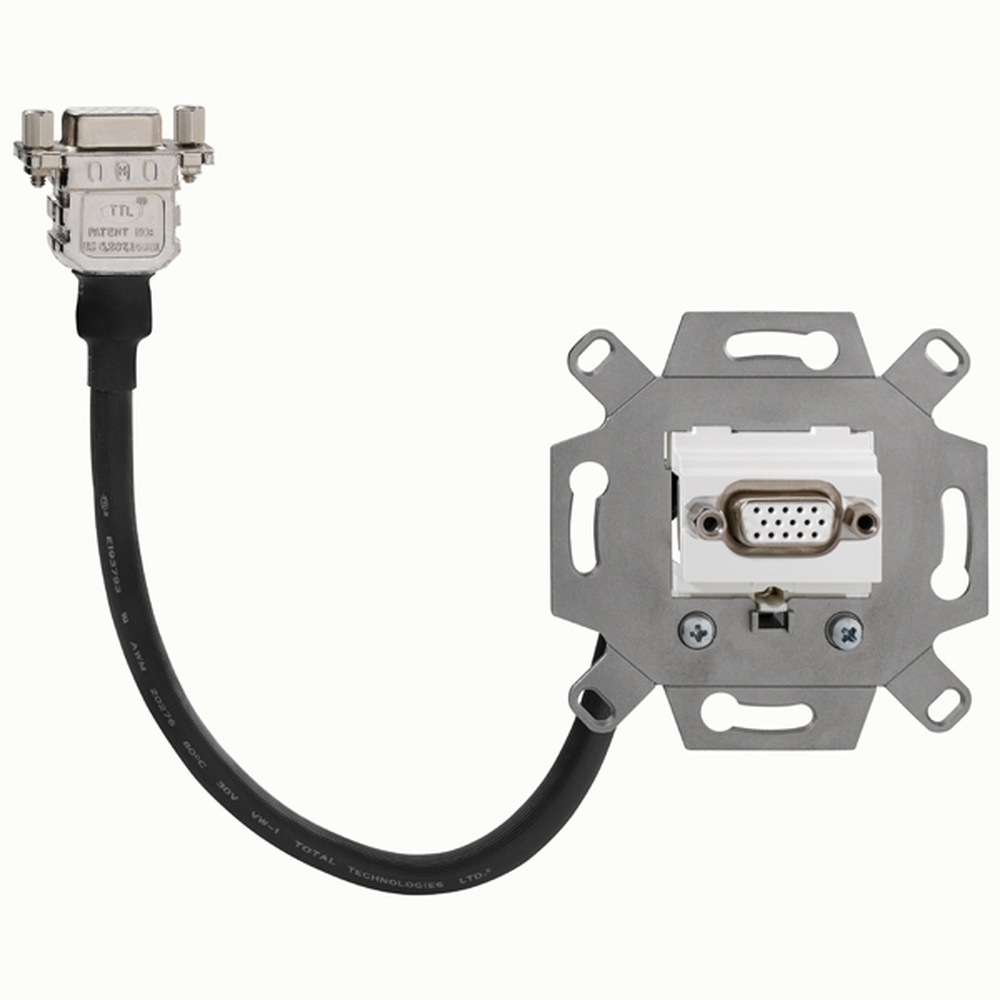 Rutenbeck VGA Anschlussdose 17010555 Typ KM-VGA KP Up 0 rw