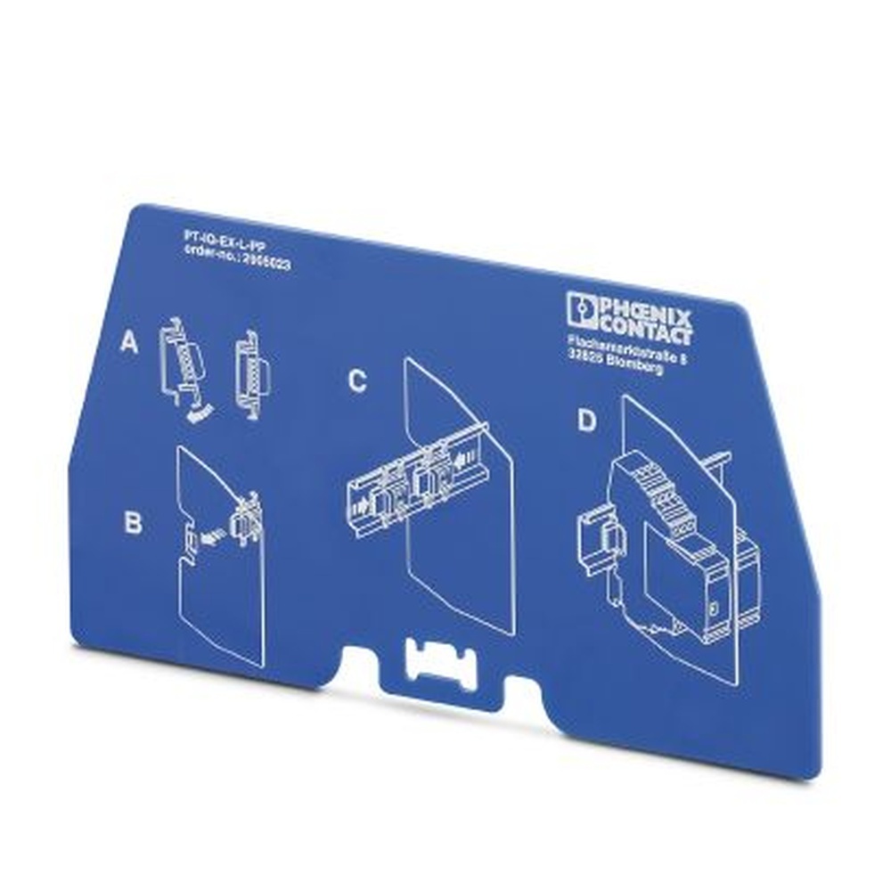 Phoenix Contact Trennplatte 2905023 Typ PT-IQ-EX-L-PP Phoenix Contact Trennplatte 2905023 Typ PT-IQ-EX-L-PP