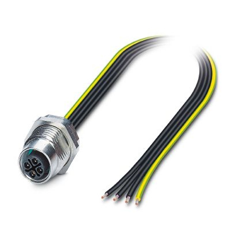 Phoenix Contact Gerätesteckverbinder Hinterwand 1424133 Typ SACC-DSI-M12FSS-4CON-M16/0,5PE