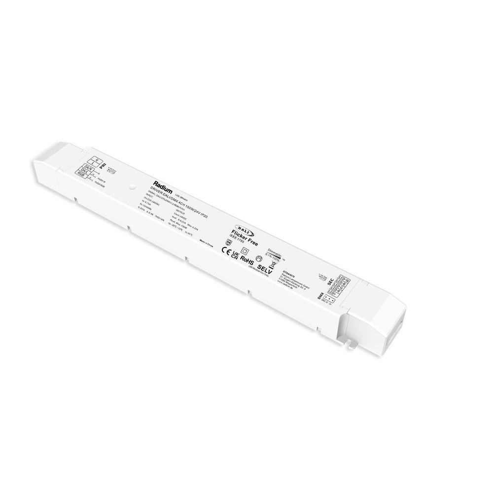 Radium Konstantspannungsversorgung OTDA4076 Typ DRIVER DALI/DMX 4CH 150W/24V IP20 RADIUM