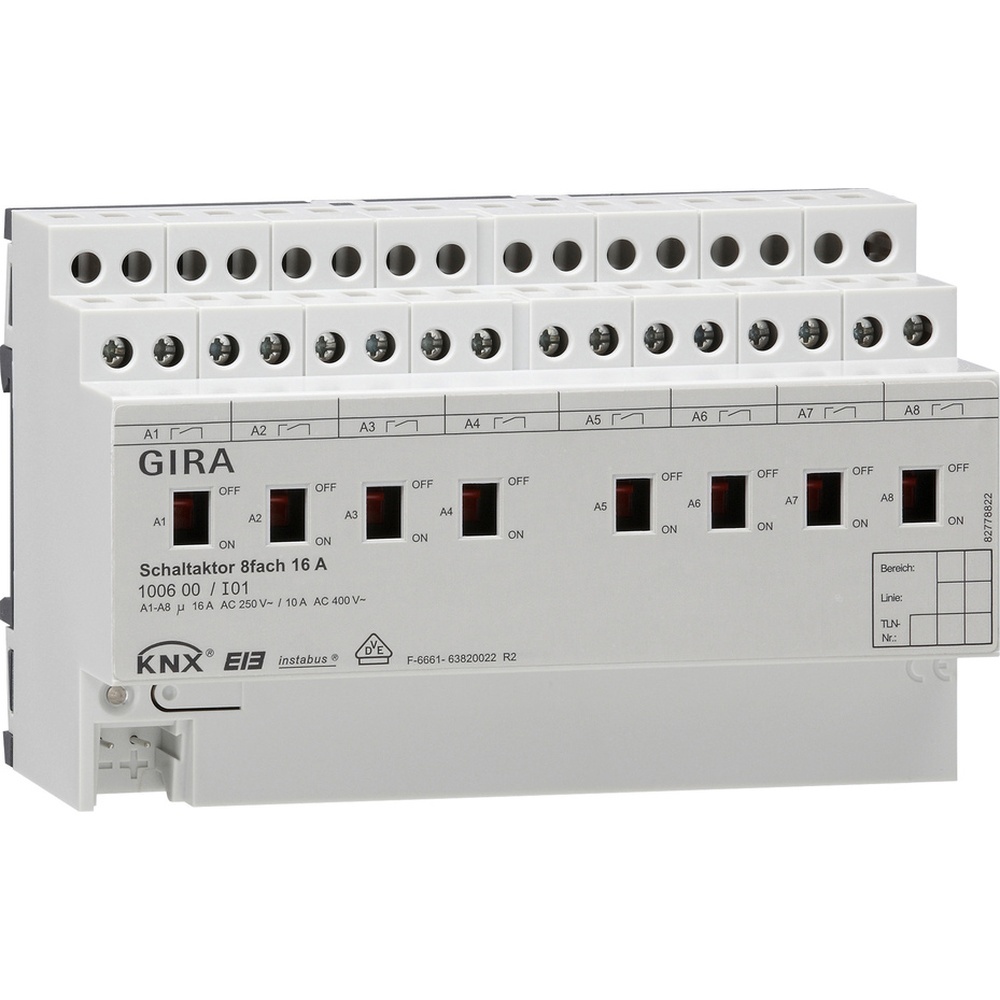 Gira Schaltaktor 8fach 100600