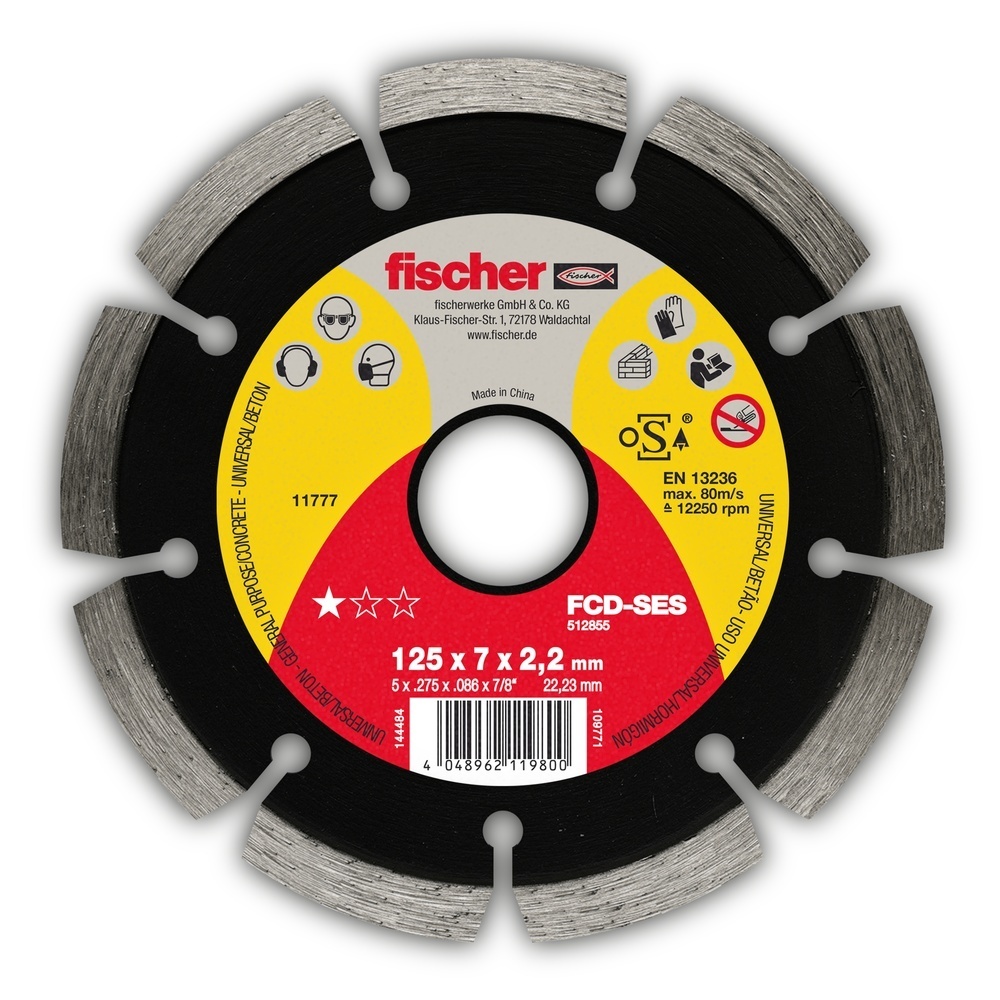 Fischer Diamanttrennscheibe 512856 Typ FCD-SES 180X2,4X22,23 DIA
