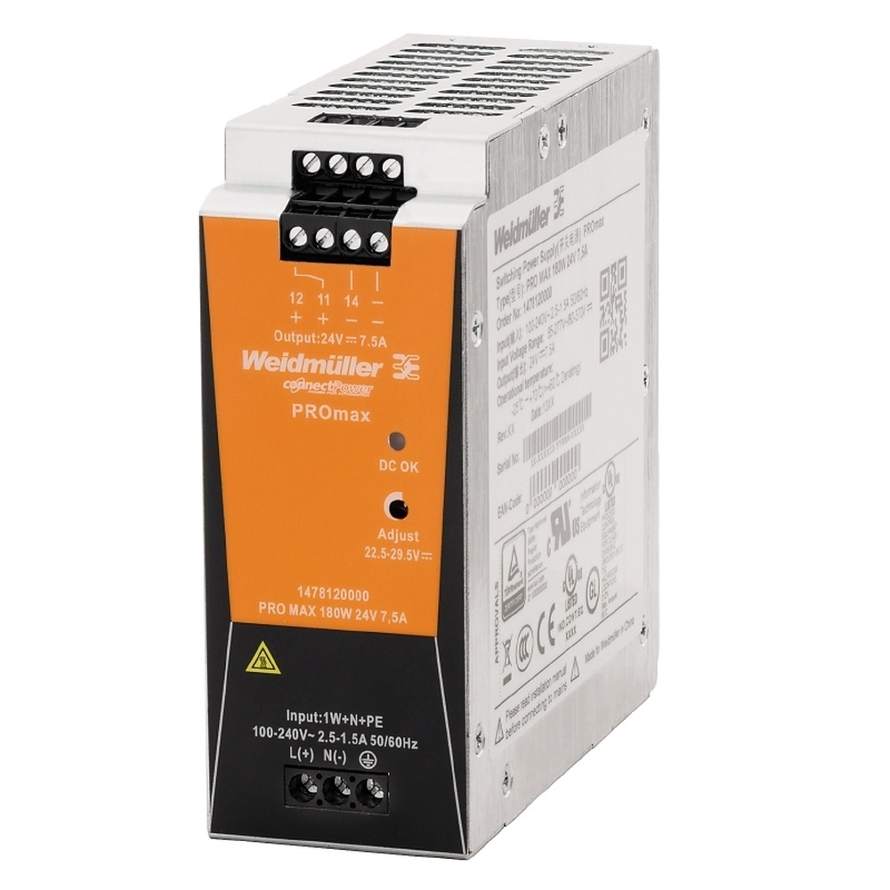 Weidmüller Stromversorgung 1478120000 Typ PRO MAX 180W 24V 7,5A