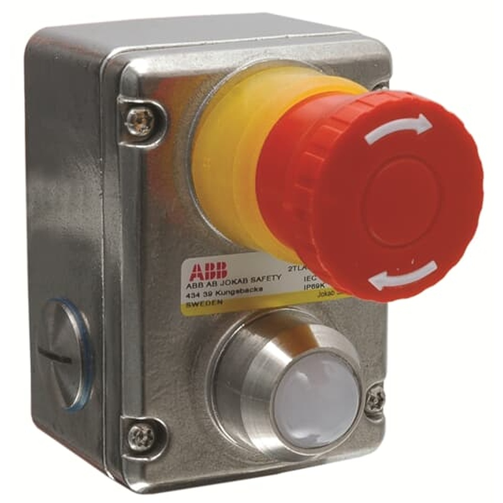 ABB NOT AUS Taster Komplettgerät 2TLA050220R0222 Typ ESTRONGZ LED