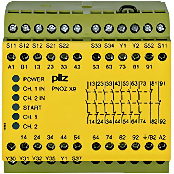Pilz Sicherheitsschaltgerät 774609 Typ PNOZ X9 24VAC 24VDC 7n/o 2 n/c 2so