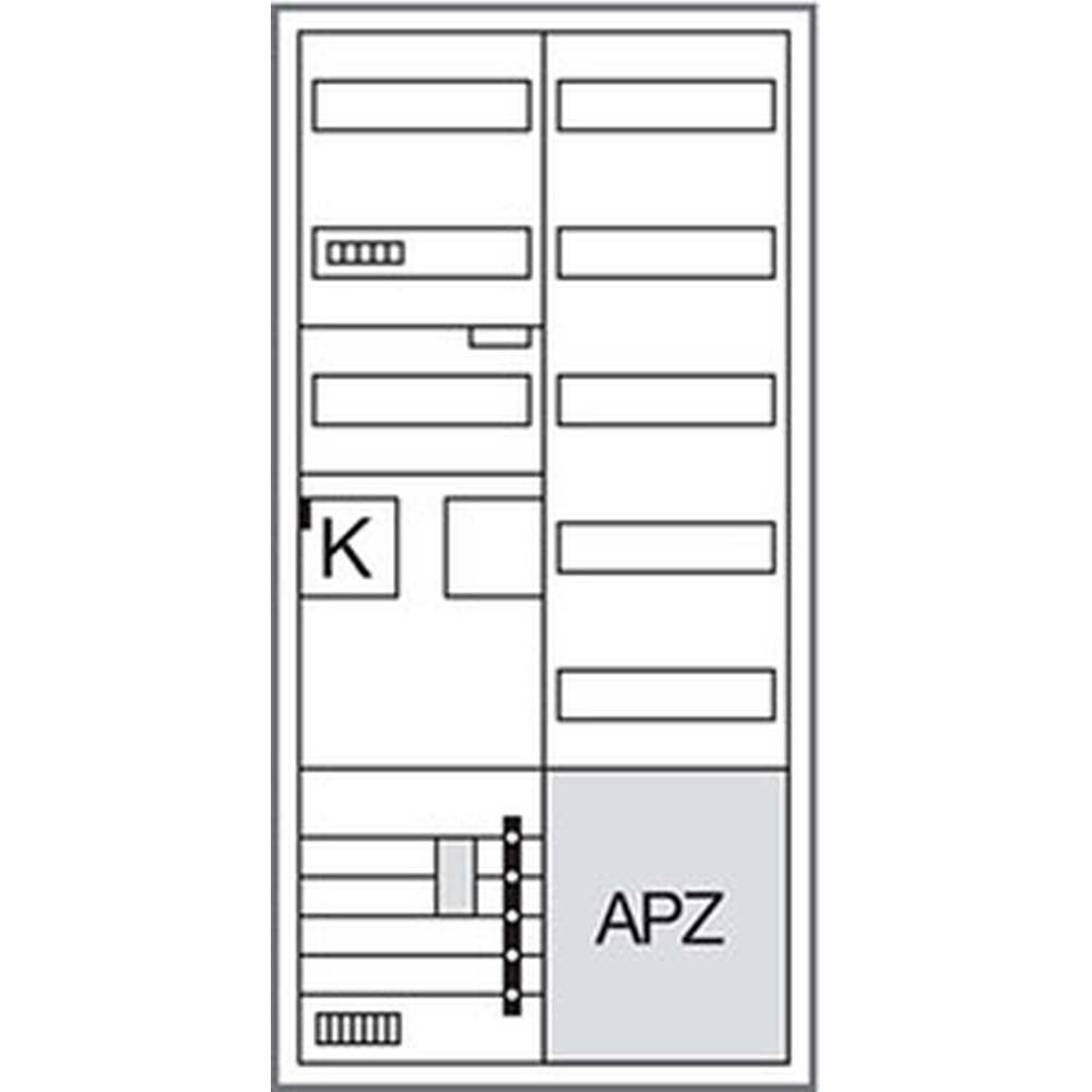 Hager Komplettschrank ZB32SET15LS