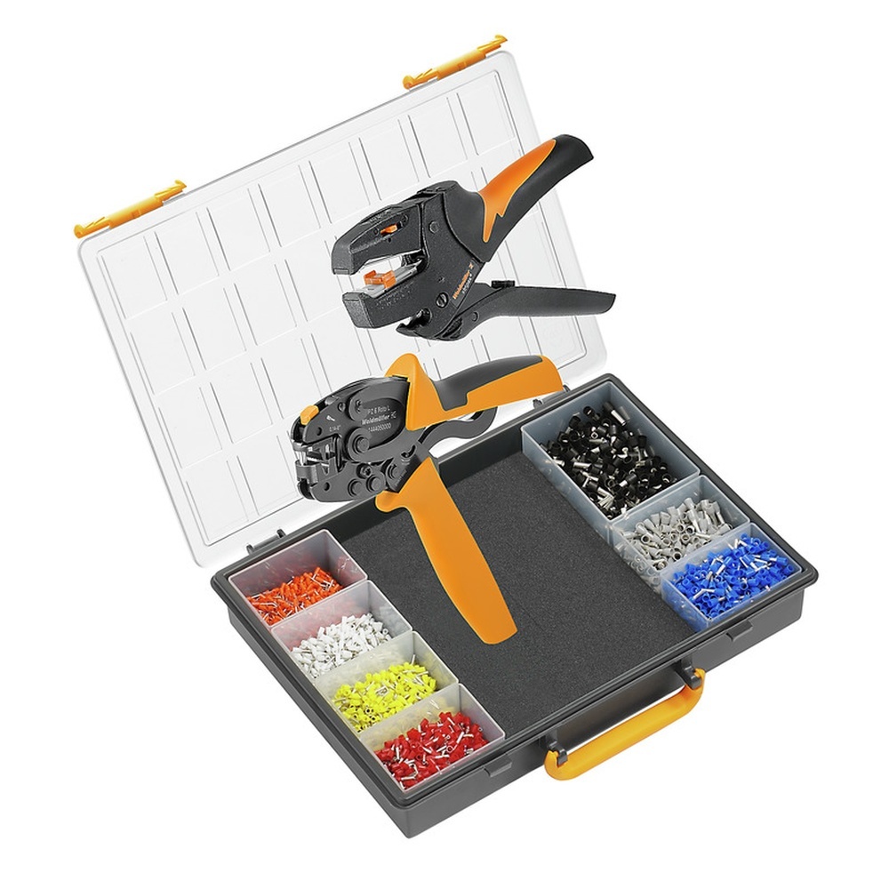 Weidmüller Sortimentskasten bestückt 9028700000 Typ CRIMP-SET PZ 6 ROTO L T