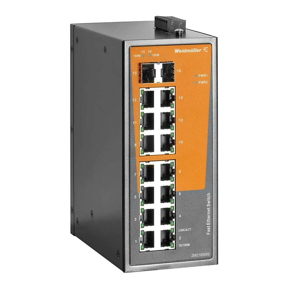 Weidmüller Netzwerk Switch 2682160000 Typ IE-SW-EL16-14TX-2FESFP