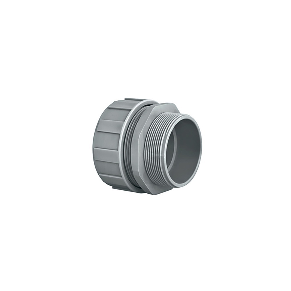 Hellermann Tyton Gerade Kunststoffverschraubung 166-40709 Typ PSR63-S-M63-PA66-GY