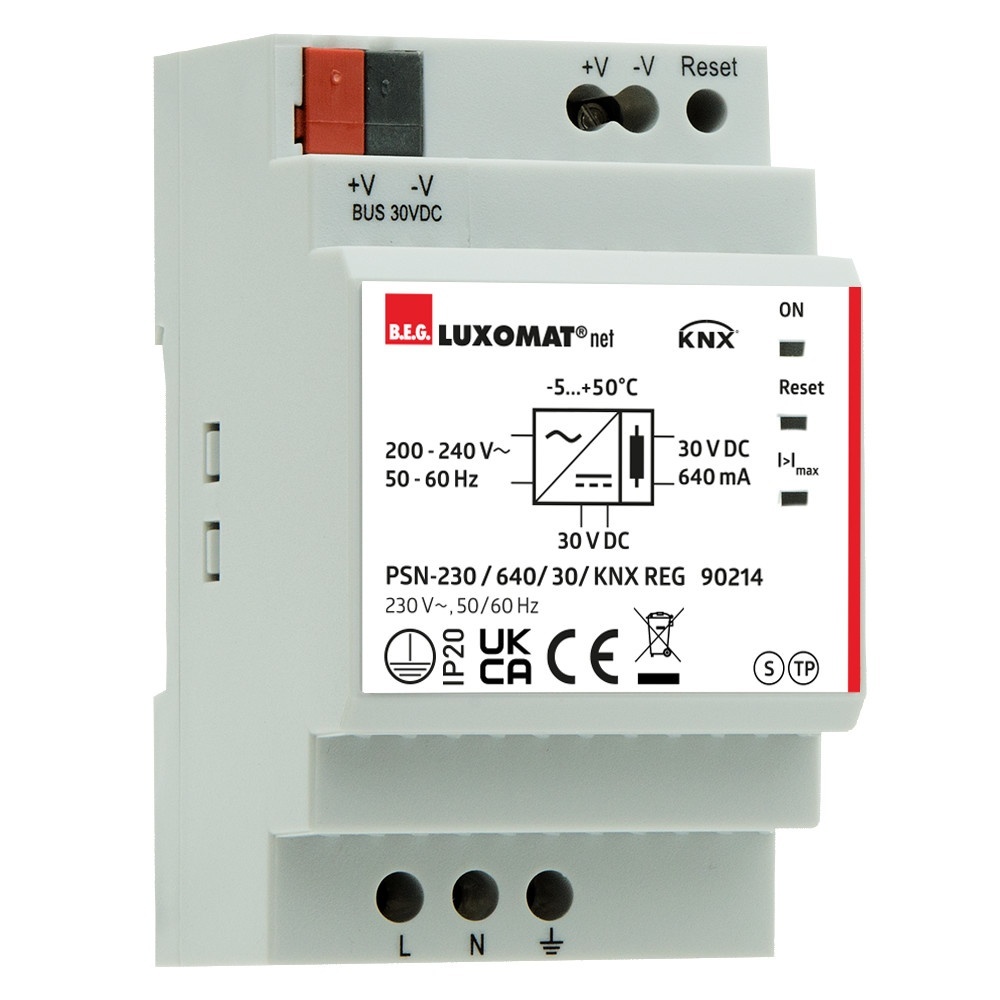 B.E.G. Brück KNX Netzteil 90214 Typ PSN-230 / 640 / 30 / KNX REG