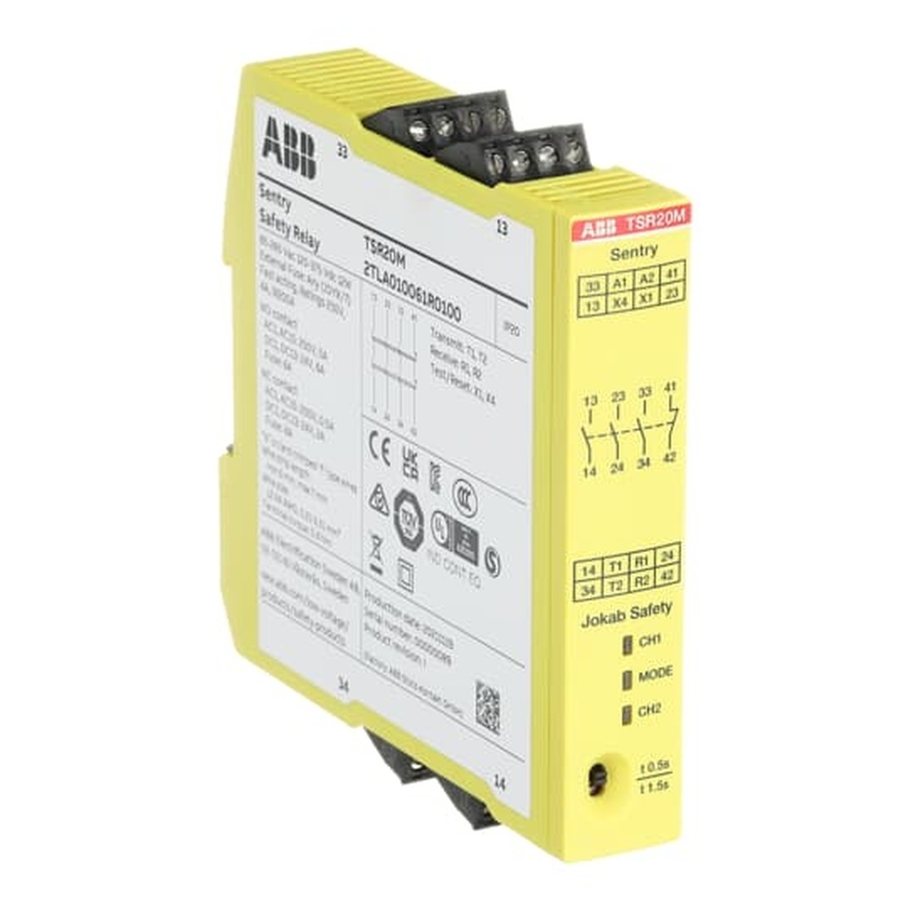 ABB Gerät zur Überwachung von sicherheitsgerichteten Stromkreisen 2TLA010061R0100 Typ Sentry TSR20M