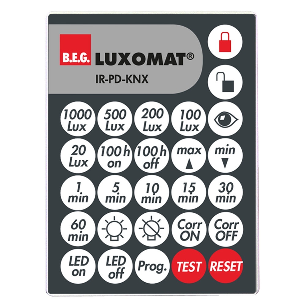 B.E.G. Brück Fernbedienung 92123 Typ IR-PD-KNX B.E.G. Brück Fernbedienung 92123 Typ IR-PD-KNX