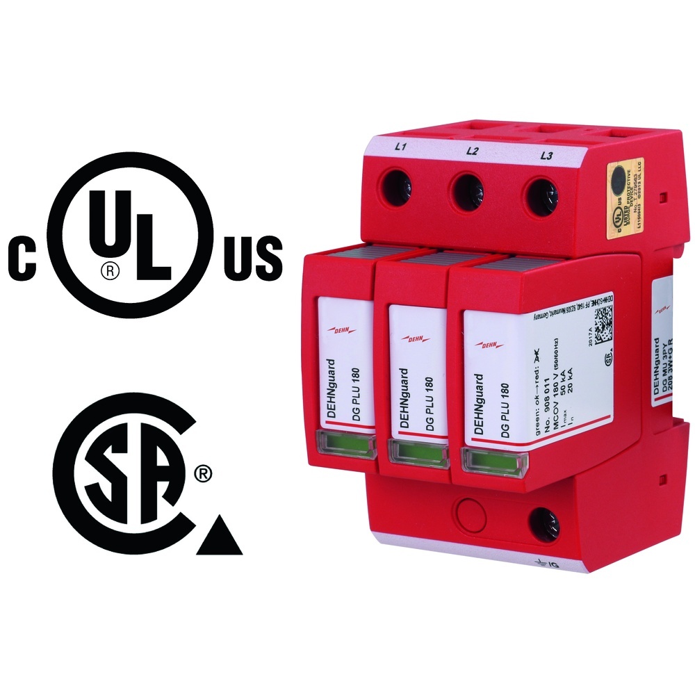 Dehn + Söhne Überspannungsableiter 908305 Typ DG MU 3PY 208 3W+G R Dehn + Söhne Überspannungsableiter 908305 Typ DG MU 3PY 208 3W+G R