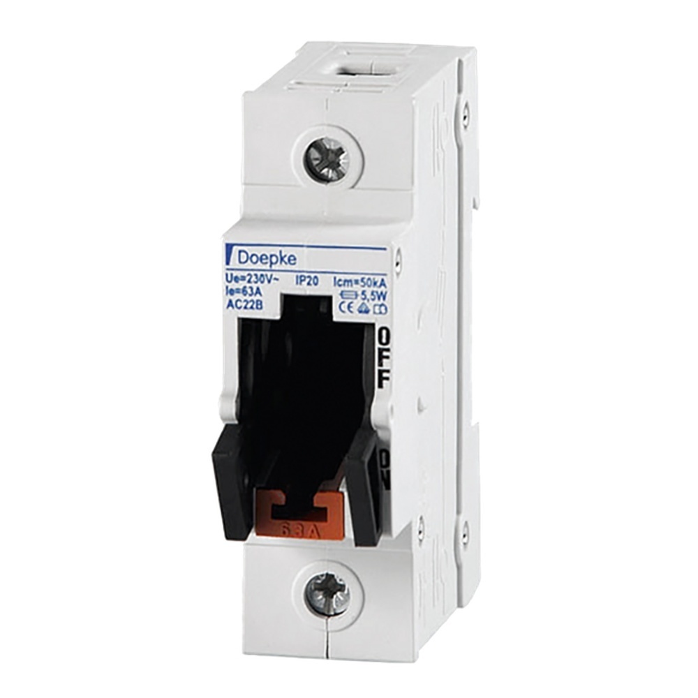 Doepke Sicherungslasttrennschalter 09980101 Typ D0-63A/1p Doepke Sicherungslasttrennschalter 09980101 Typ D0-63A/1p
