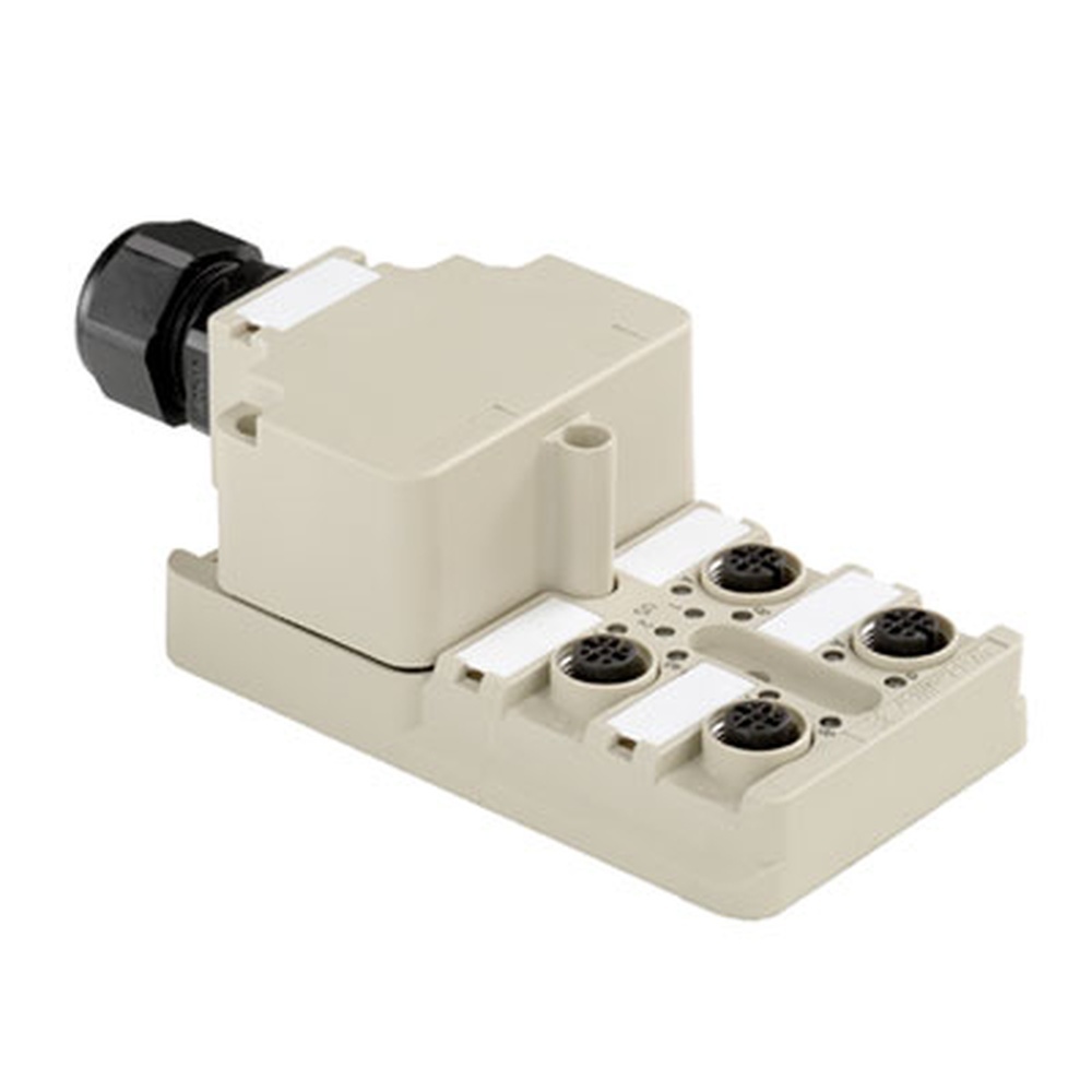 Weidmüller Passiver Sensor Aktor Verteiler 1892100005 Typ SAI-4-M 5P M12 NPN ECO