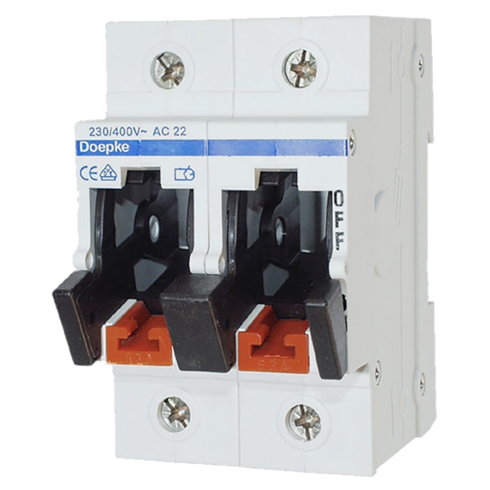 Doepke Sicherungslasttrennschalter 09980102 Typ D0-63A/2p Doepke Sicherungslasttrennschalter 09980102 Typ D0-63A/2p