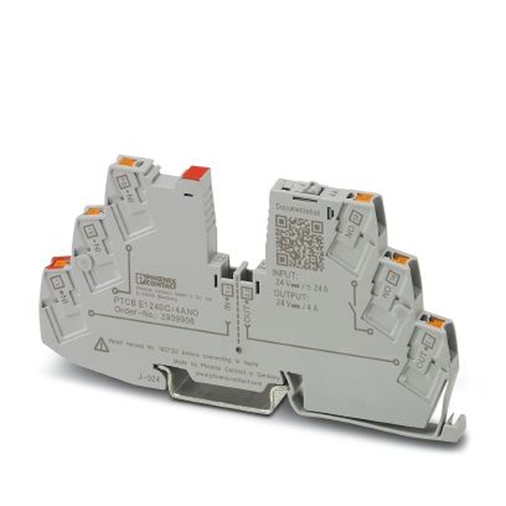 Phoenix Contact Elektronischer Geräteschutzschalter 2909906 Typ PTCB E1 24DC/4A NO