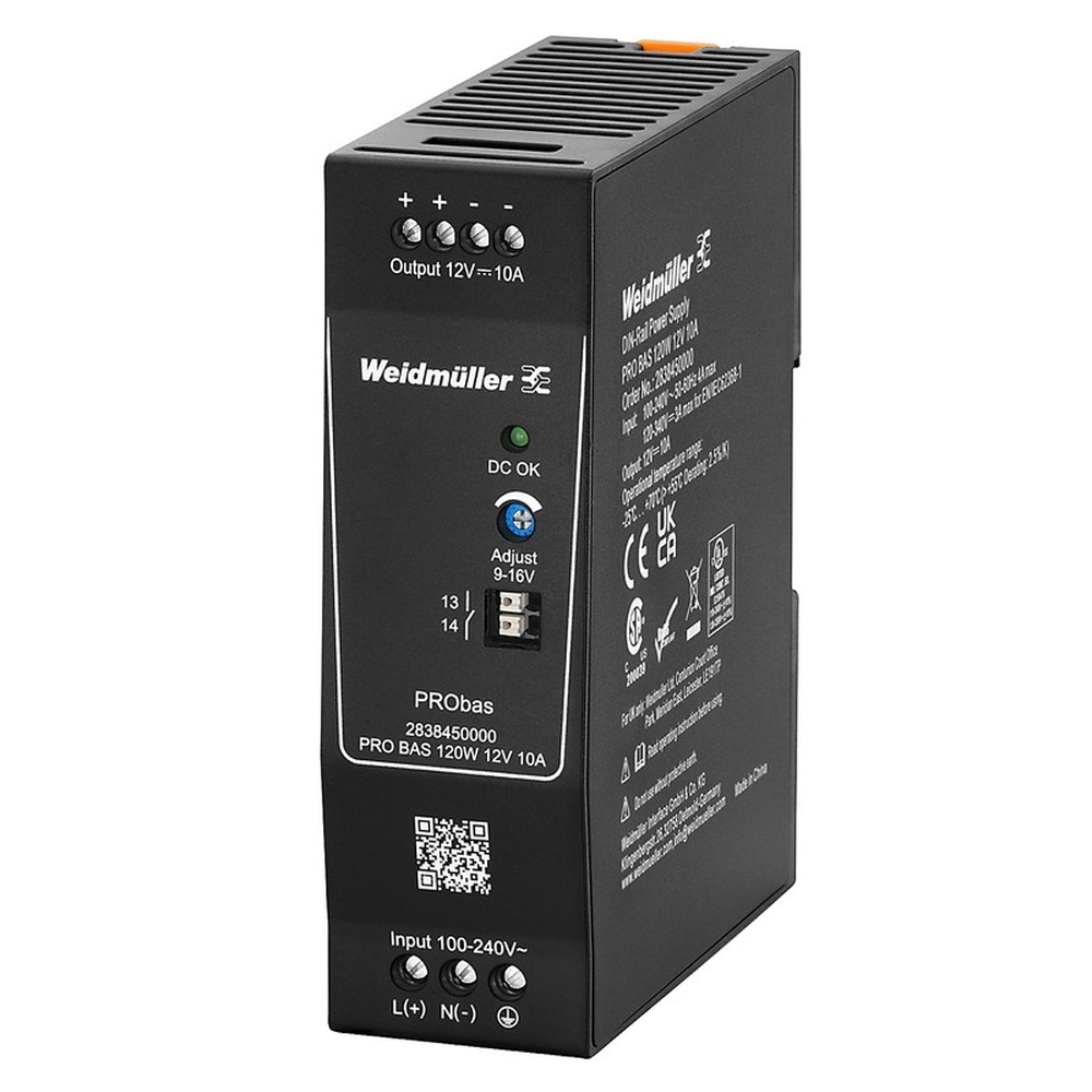 Weidmüller Stromversorgungsgerät 2838450000 Typ PRO BAS 120W 12V 10A