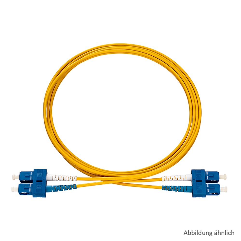 Rutenbeck Patchkabel 228050805 Typ SC-D/SC-D Patchkabel OS2 gelb 5m