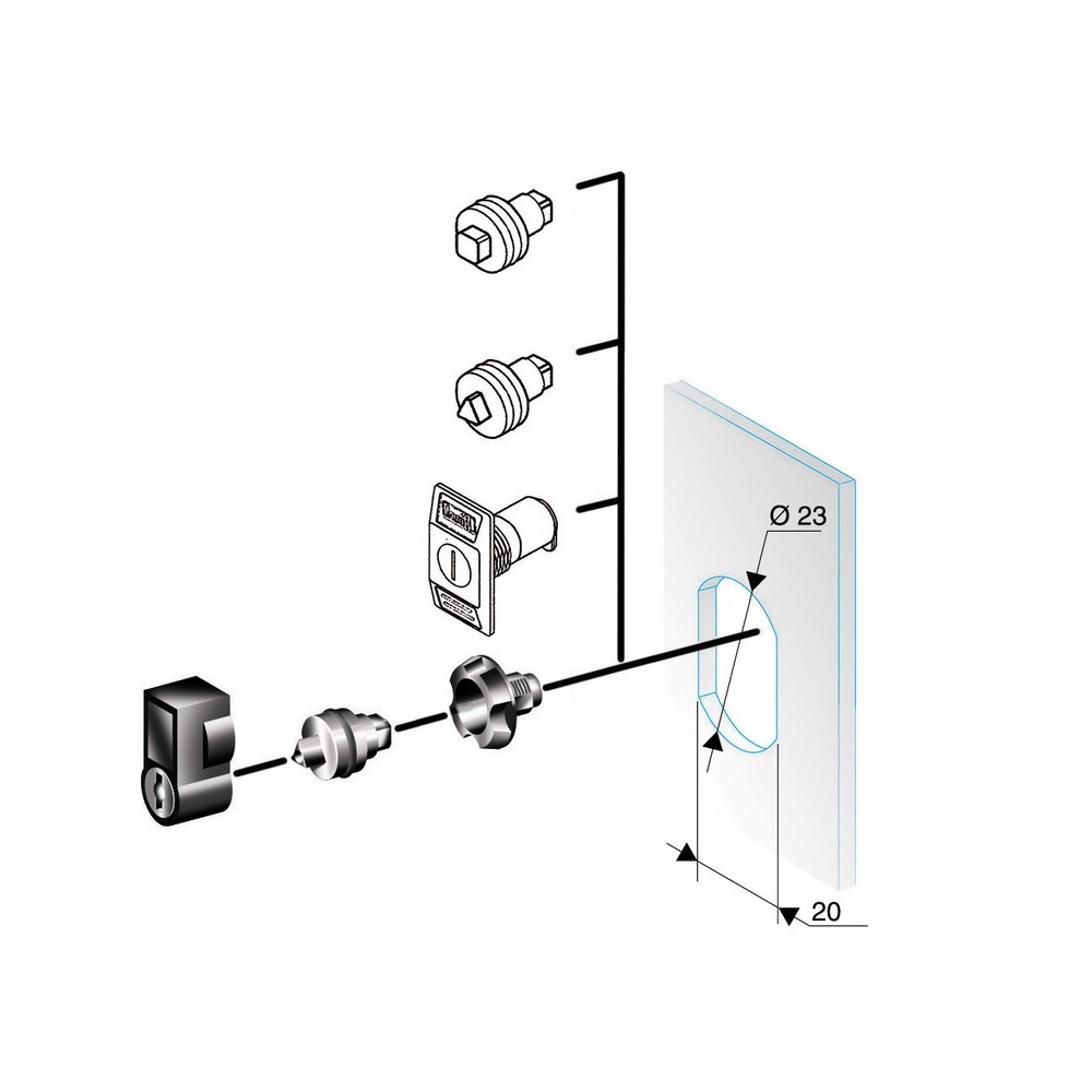 Schneider Electric Schlosseinsatz NSYTT8CRN