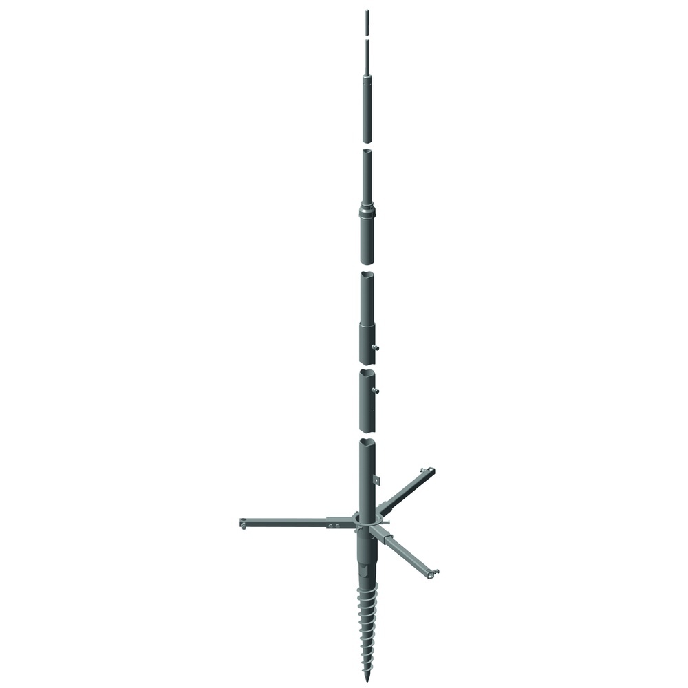 Dehn + Söhne Tele Blitzschutzmast 103124 Typ TBM 9M SCFU STTZN AL