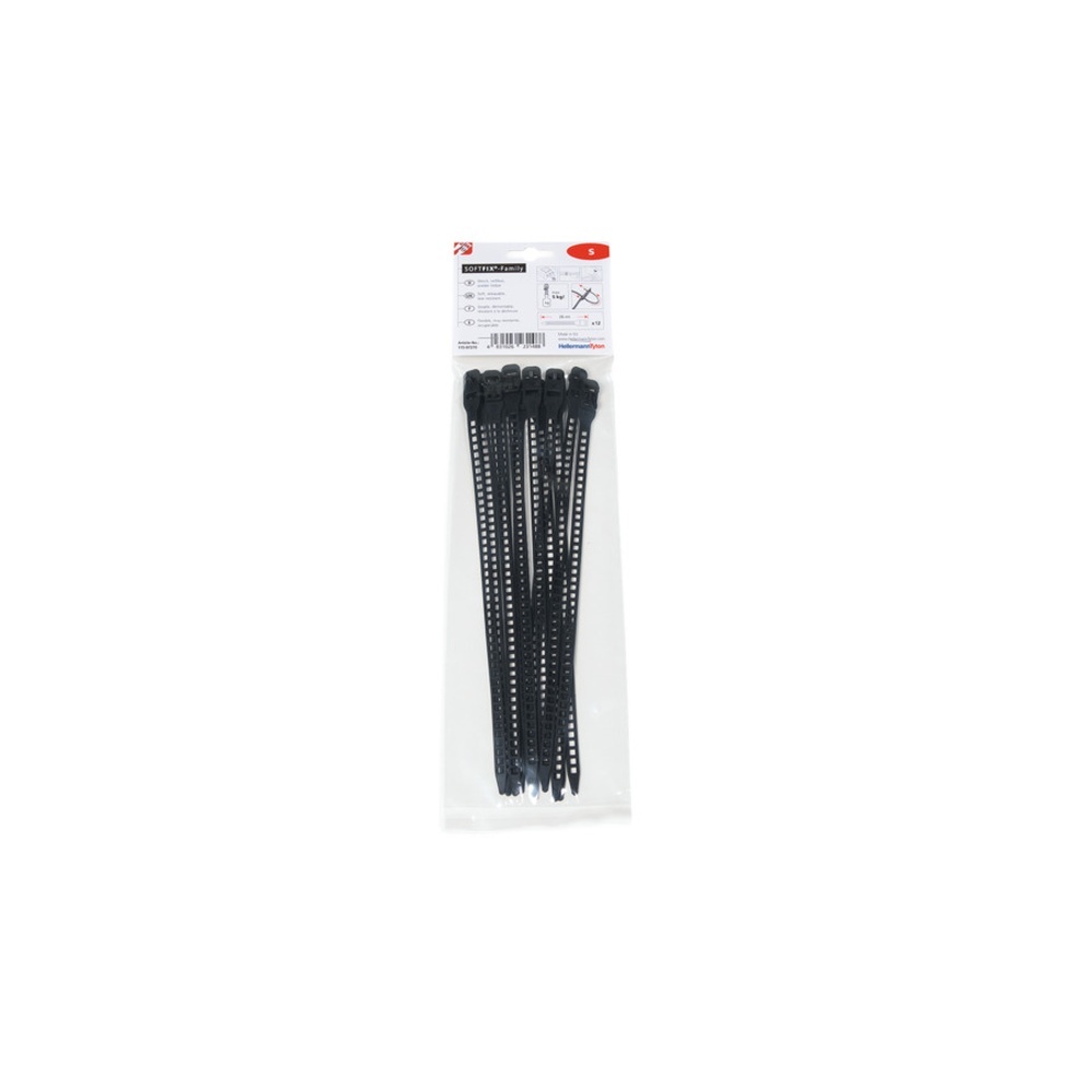 Hellermann Softbinder 115-07270 Typ SOFTFIX S TPU BK 12
