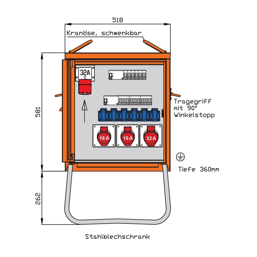 Walther-Werke Endverteiler 22kVA WEV0785R1
