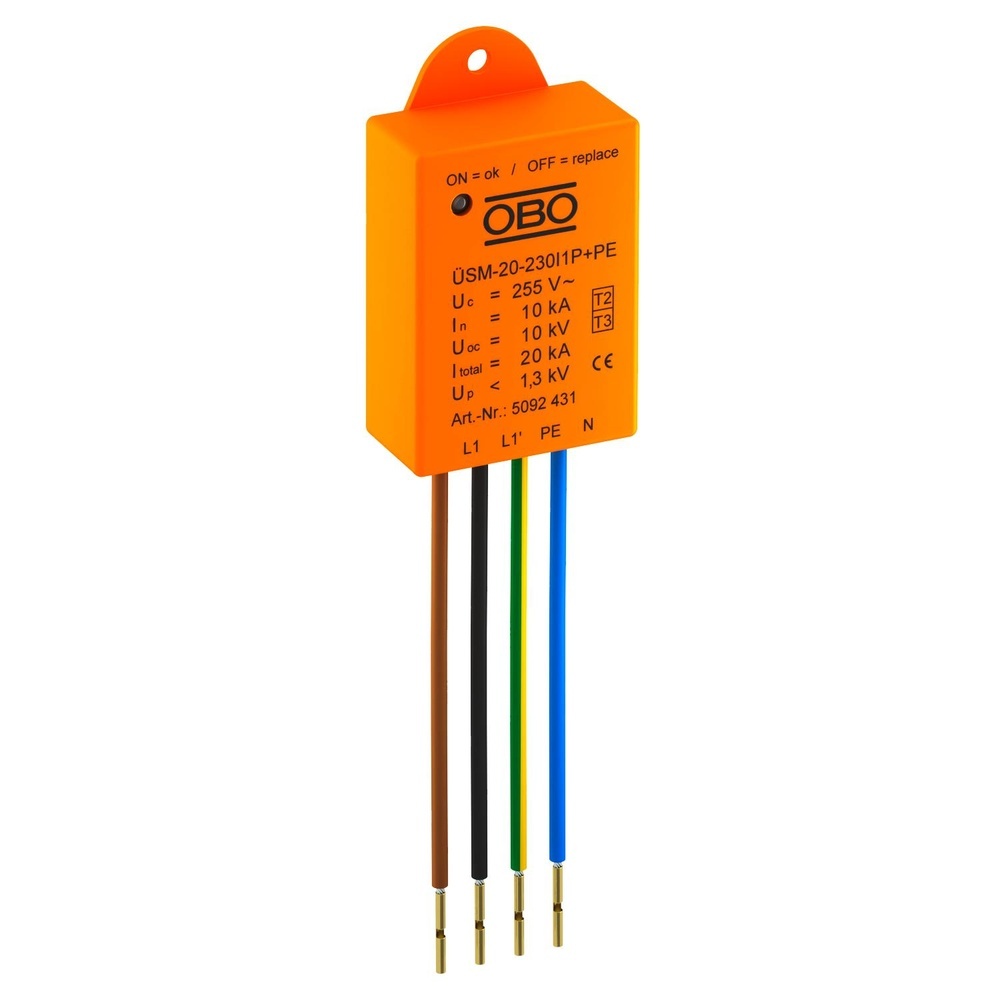 OBO Bettermann Überspannungsschutzmodul 5092431 Typ ÜSM-20-230I1P+PE