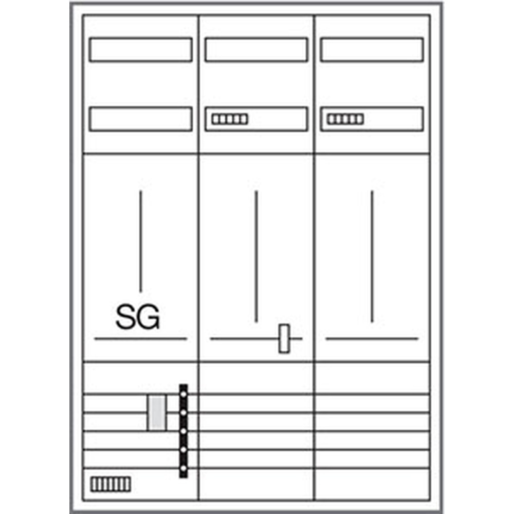 Hager Komplettschrank ZB332U22LS Hager Komplettschrank ZB332U22LS