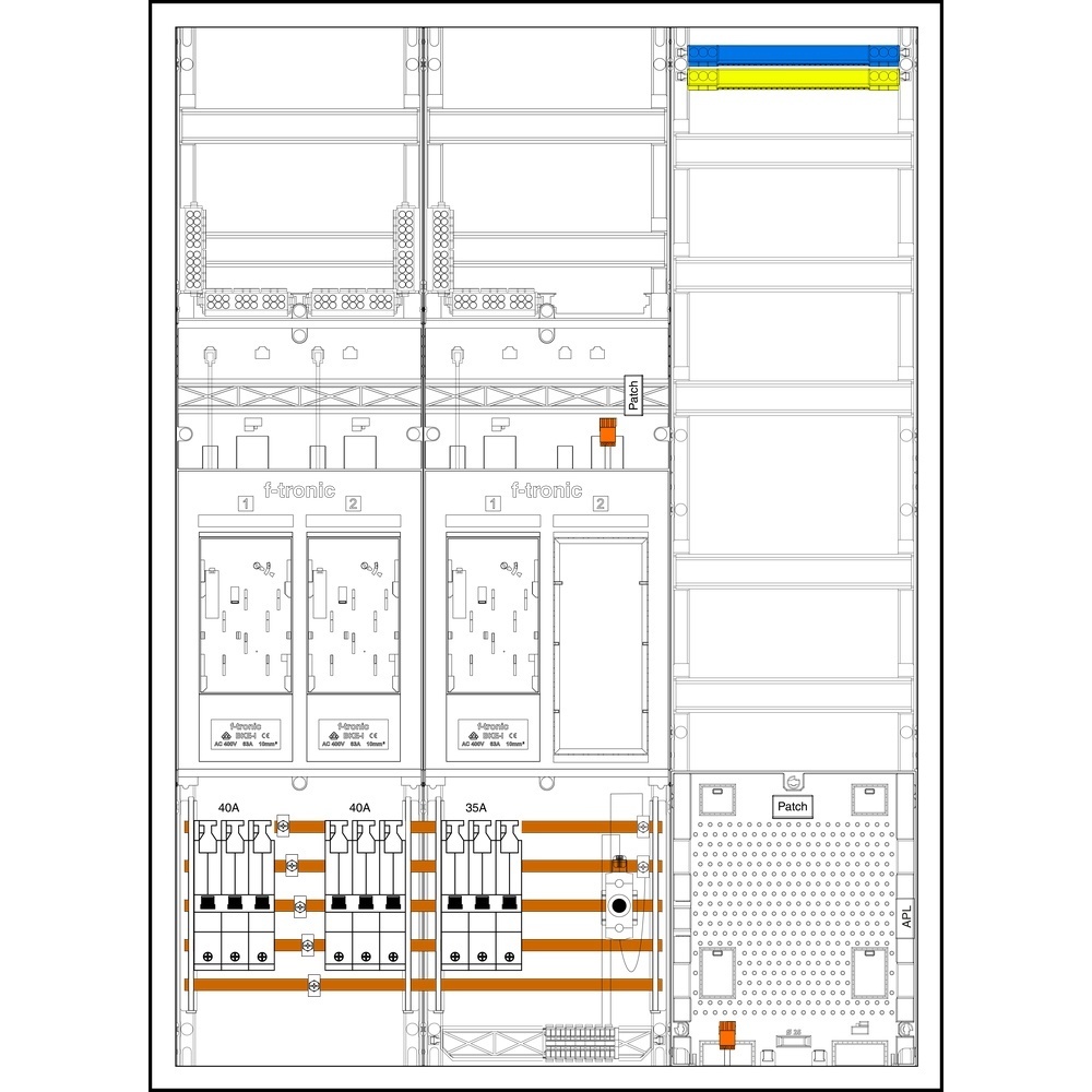 f-tronic Komplettschrank 7195818 Typ EHZ733APZ4035D01ÜS