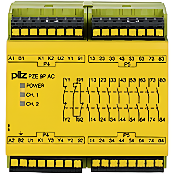 Pilz Kontakterweiterung 787148 Typ PZE 9P C 24VACDC 24-240VACDC 8n/o 1n/c