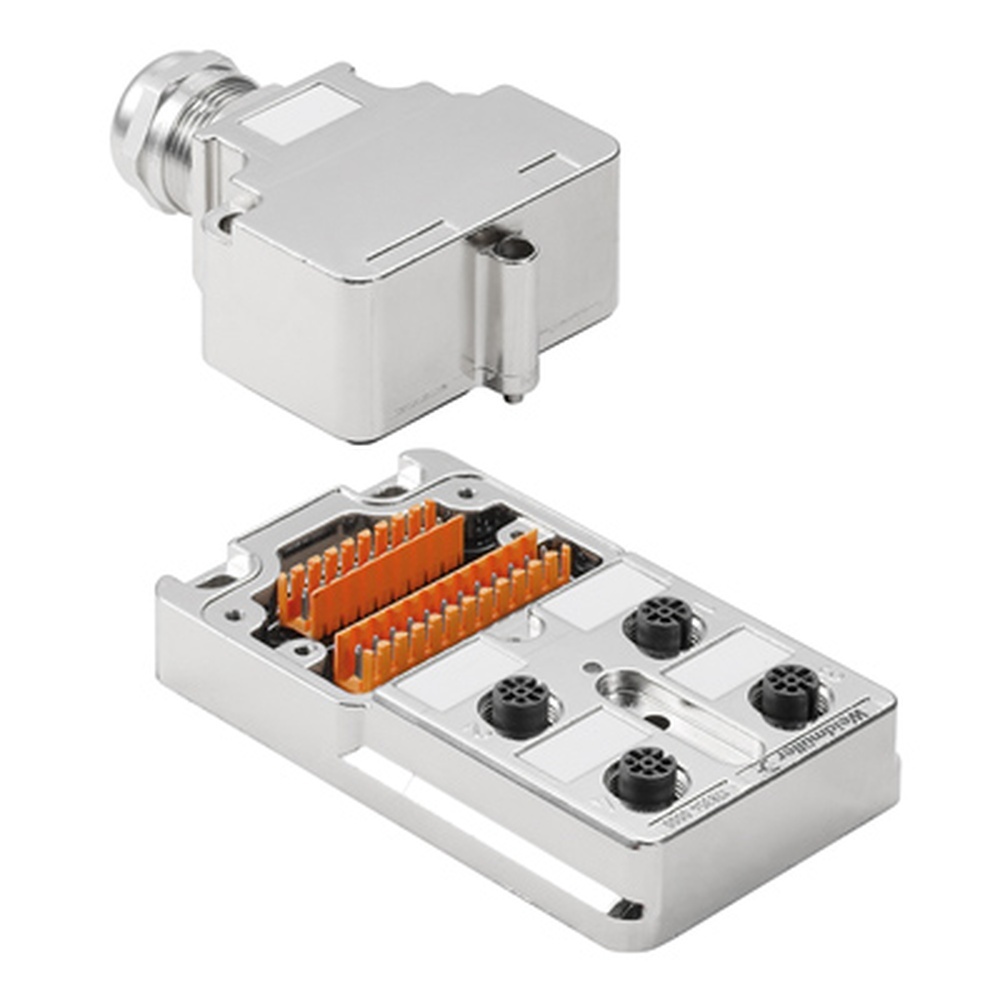 Weidmüller Passiver Sensor Aktor Verteiler 1783520000 Typ SAI-4-MMS 5P M12